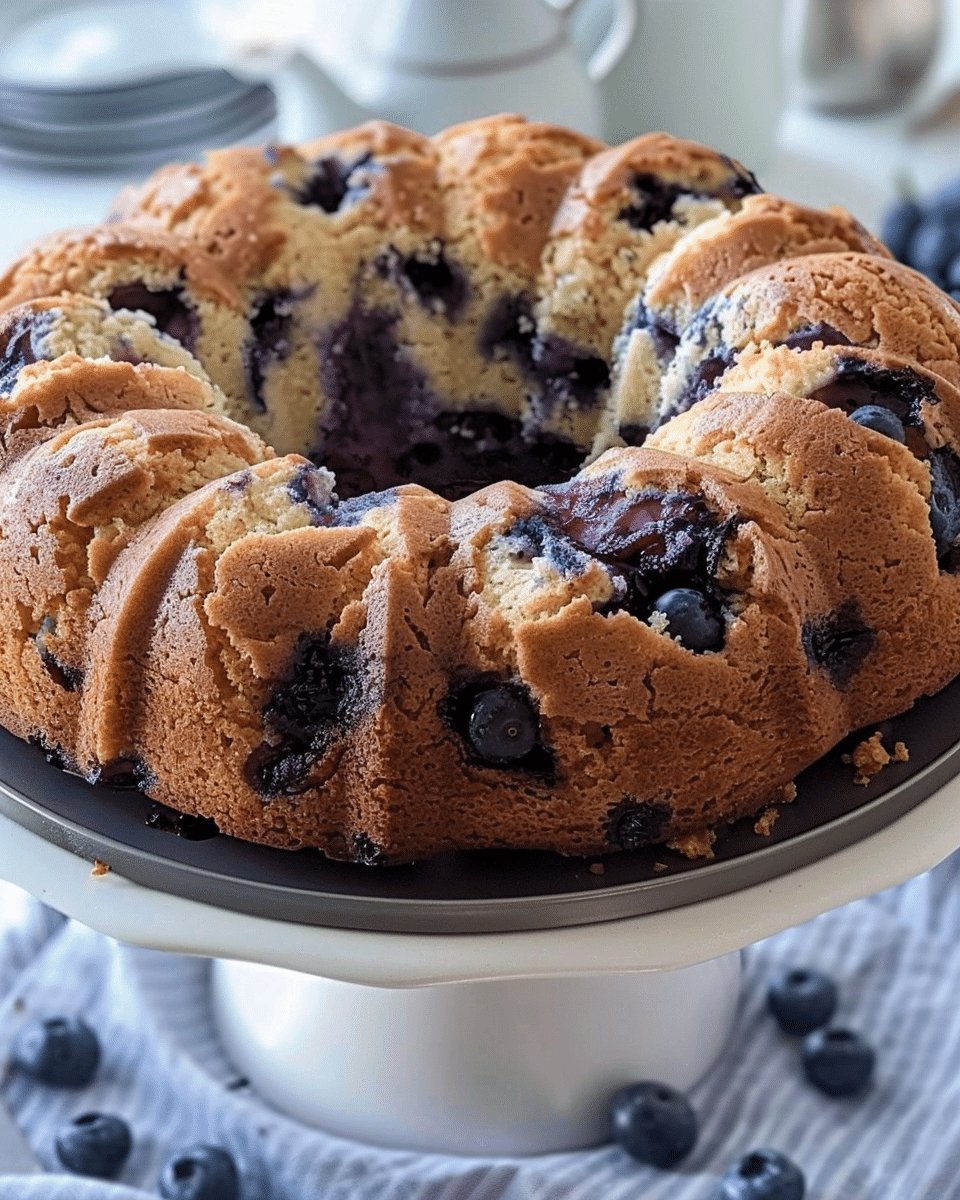 Blueberry Sour Cream Coffee Cake