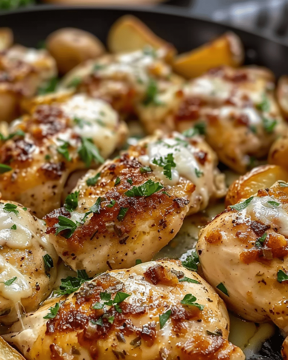Garlic Parmesan Chicken and Potatoes (One-Pan Dinner)