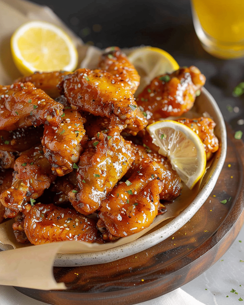 Honey Lemon Pepper Wings
