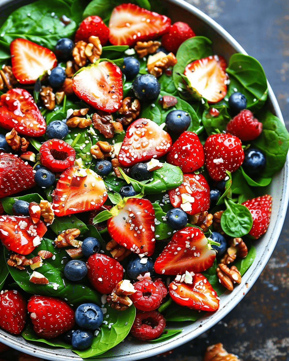 15-Minute Strawberry Spinach Salad