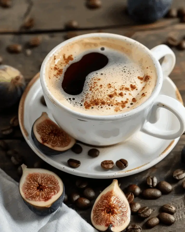 English Coffee with Roasted Figs