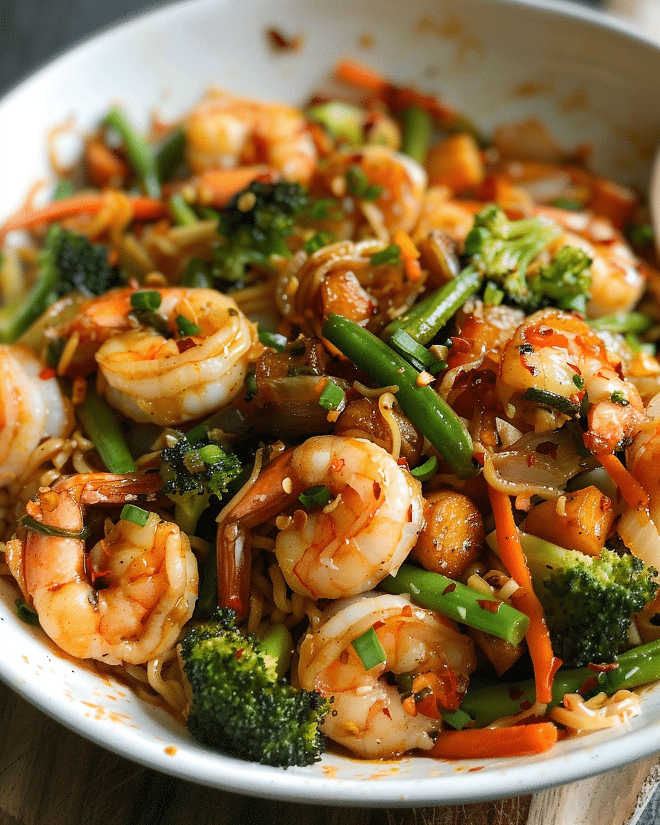 15-Minute Spicy Shrimp and Vegetable Stir-Fry