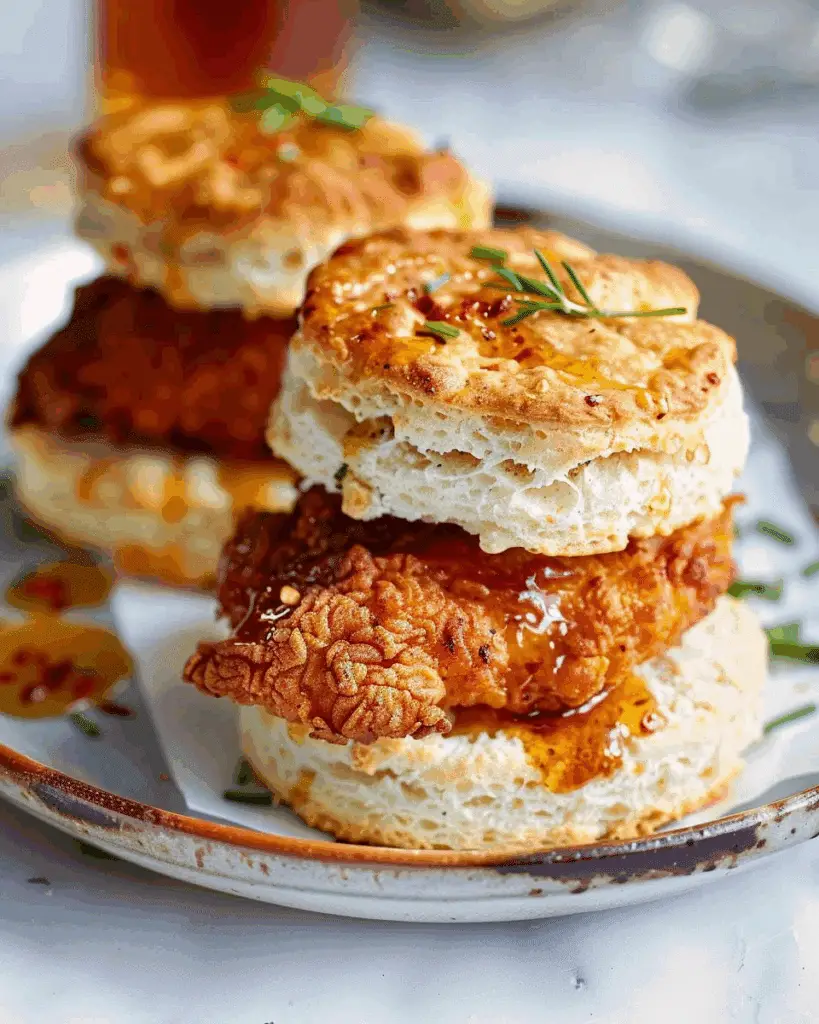 Hot Honey Chicken Biscuits