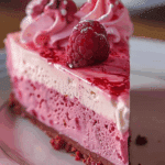 Luxurious Pink Velvet Raspberry Cheesecake
