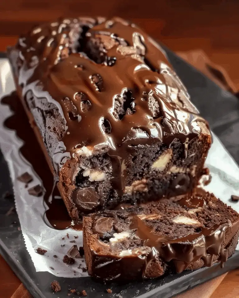Hot Fudge Brownie Bread