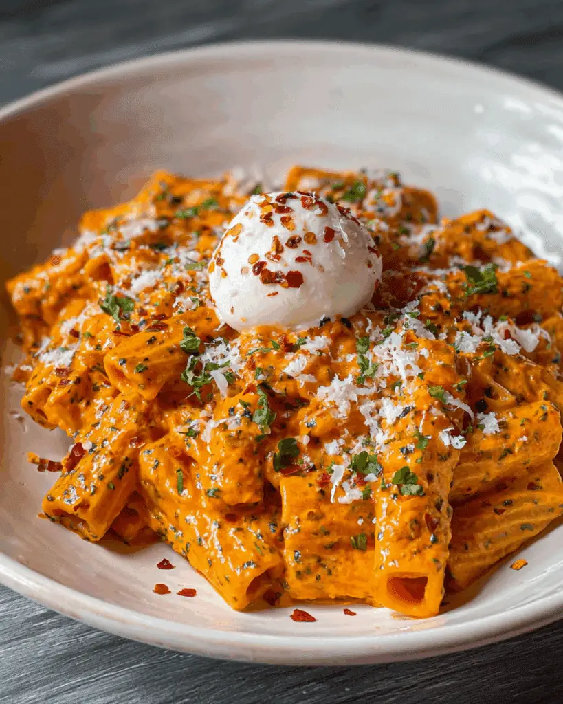 Easy and Creamy Tomato Garlic Pasta Recipe
