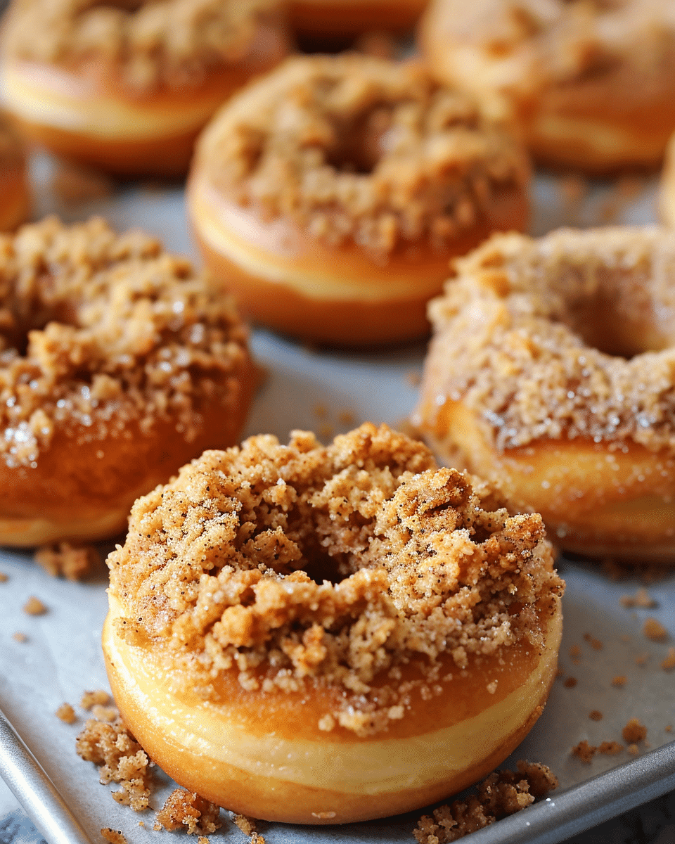 Easy Baked Apple Crumb Donuts