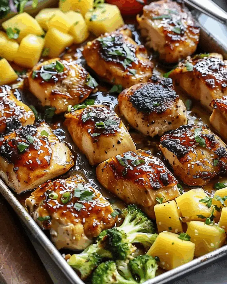 Best Hawaiian Chicken Sheet Pan