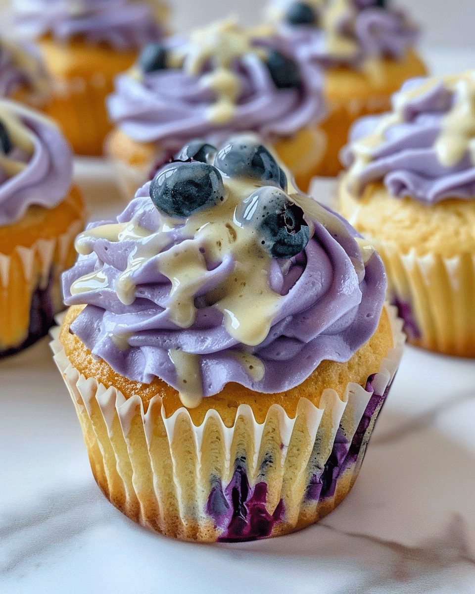 Lemon Blueberry Cupcakes Recipe