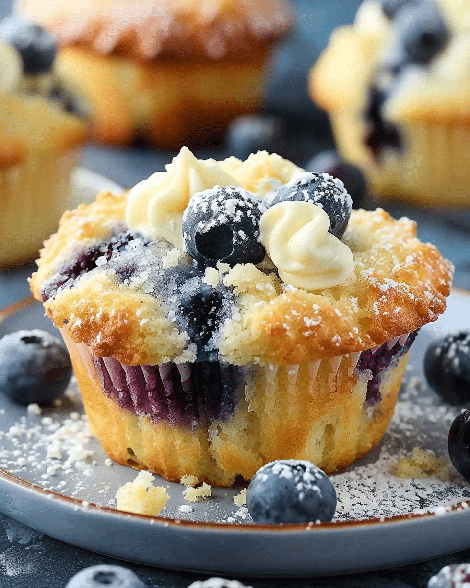 Blueberry Cream Cheese Muffins