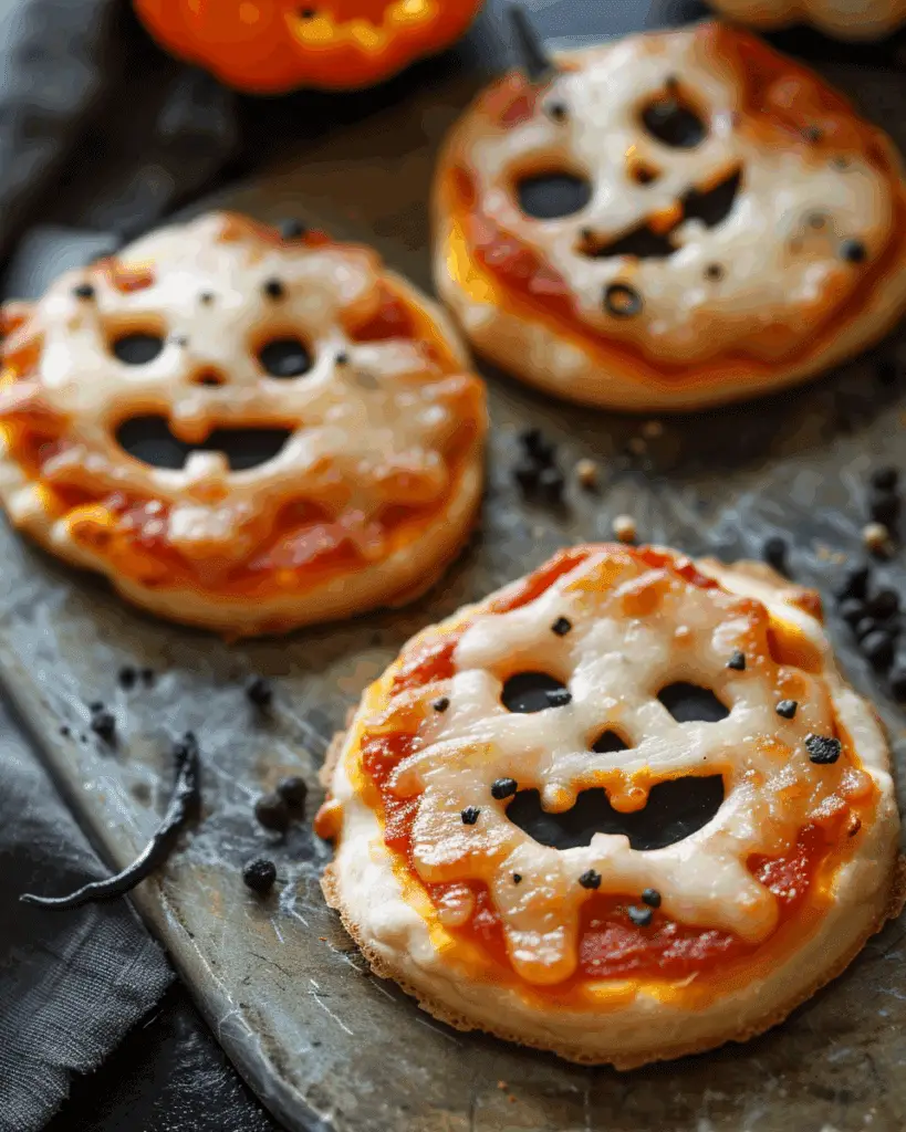 Mini Halloween Pizzas