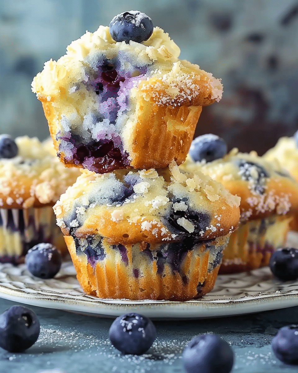 Blueberry Cream Cheese Muffins