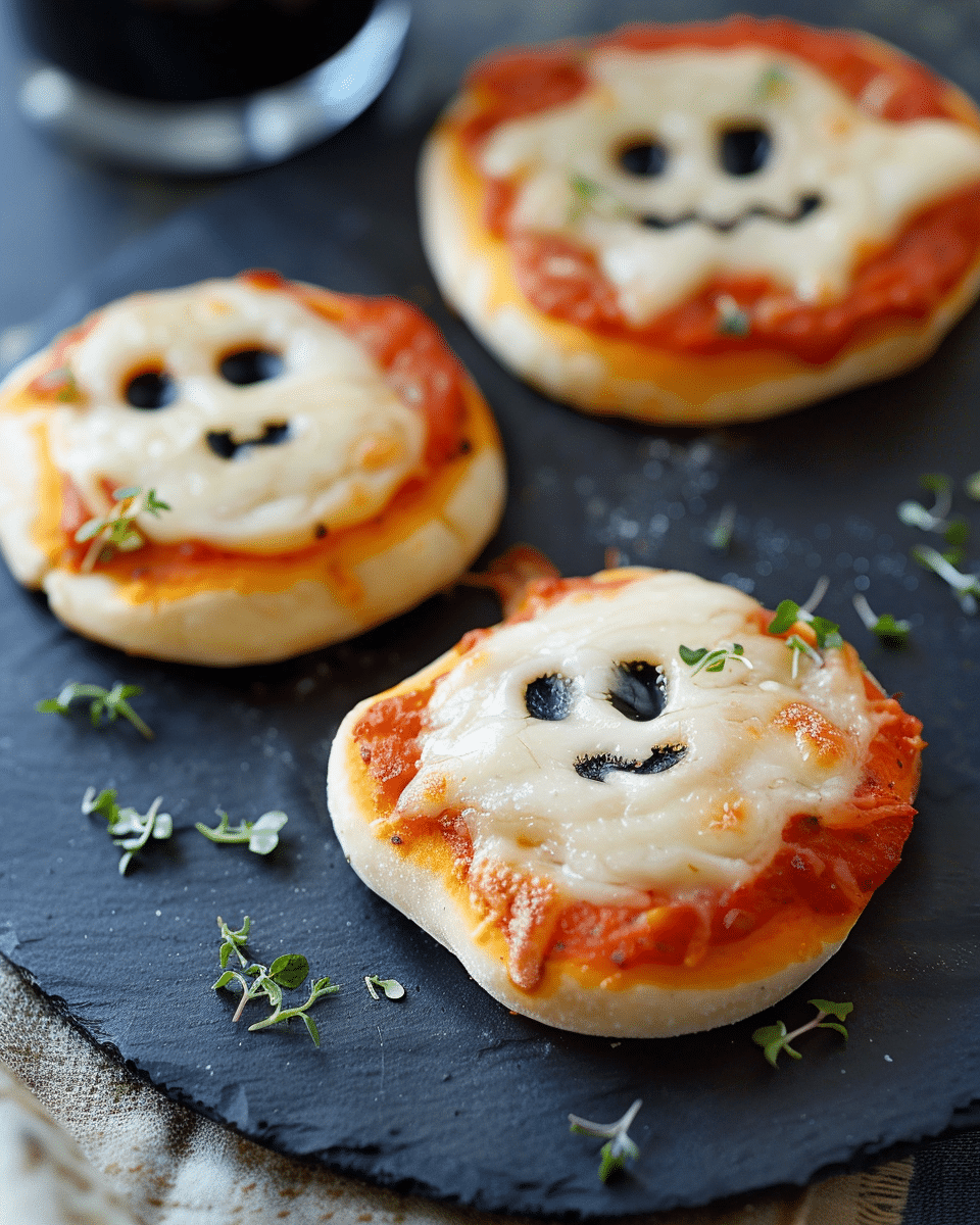 Mini Halloween Pizzas