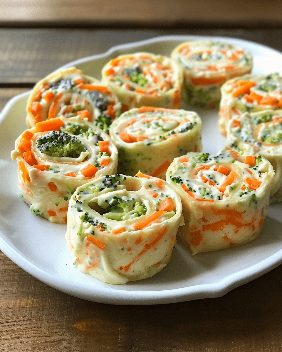 Veggie Dip Pinwheels