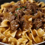 French Onion Beef and Noodles