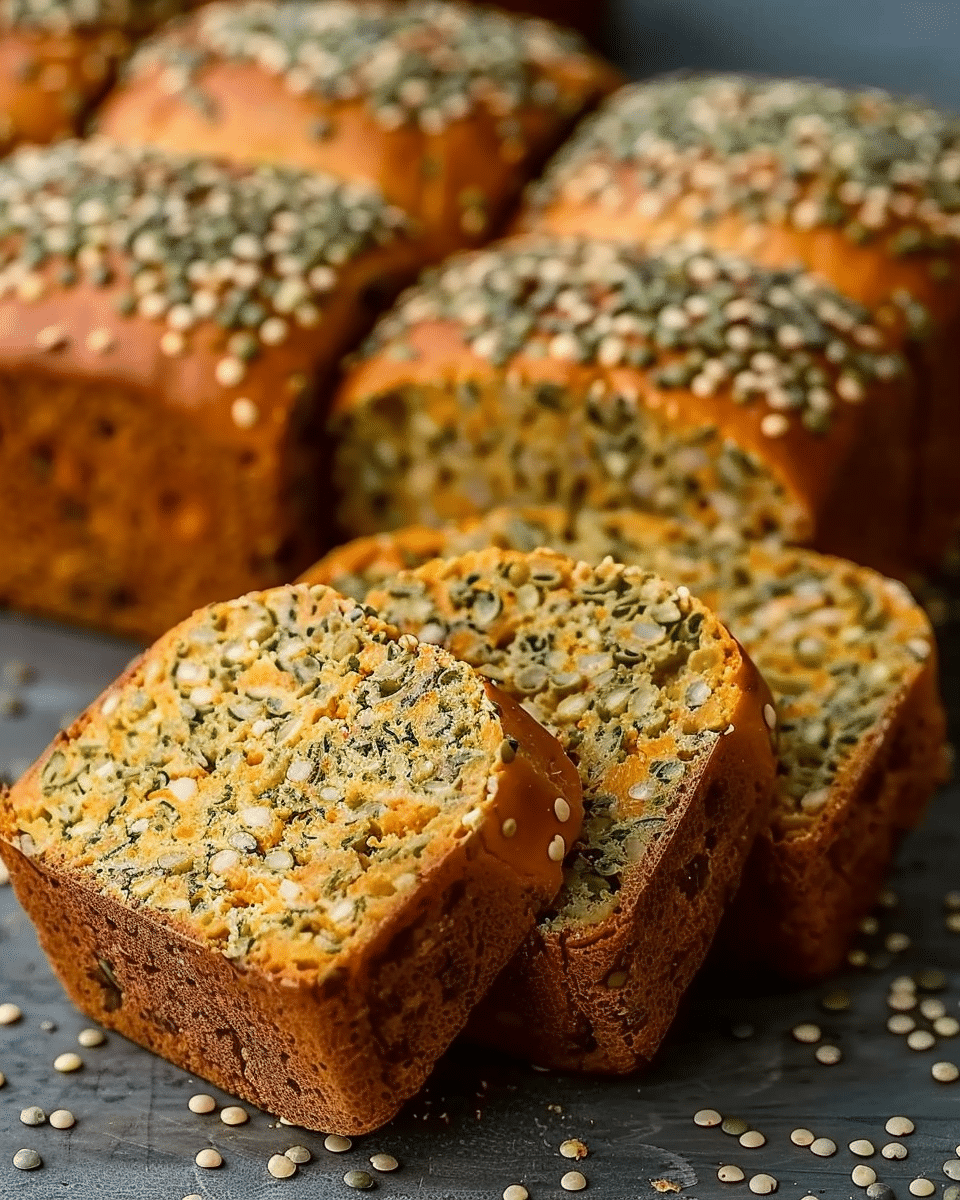 Gluten-Free Lentil Cheese Bread (No Sugar, No Yeast)