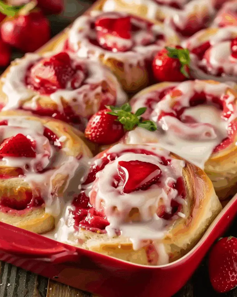 Strawberry Cheesecake Cinnabon Rolls