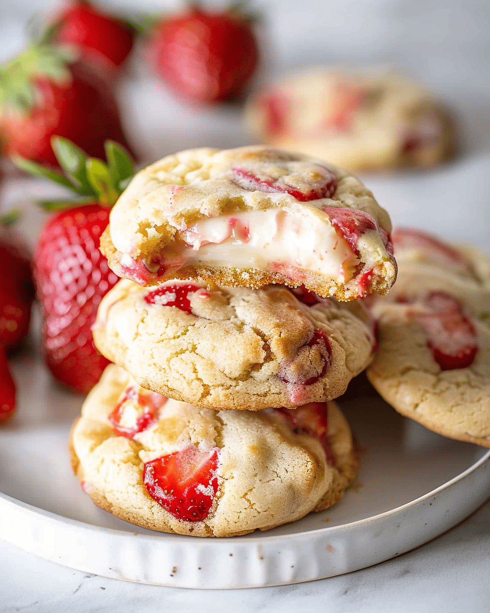 Strawberry Cheesecake Cookies