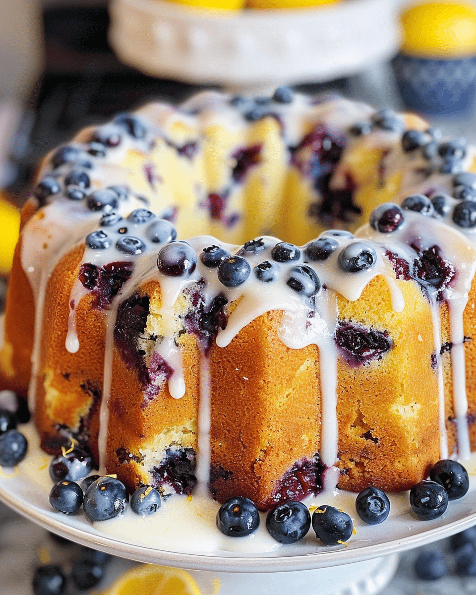Blueberry Lemon Pound Cake