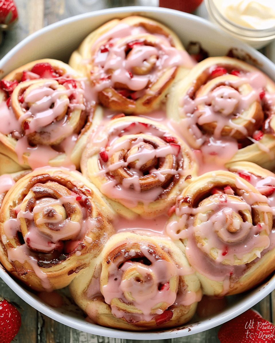 Strawberry Cinnamon Rolls