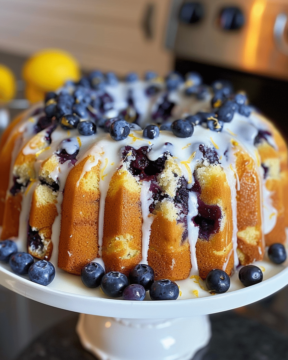 Blueberry Lemon Pound Cake