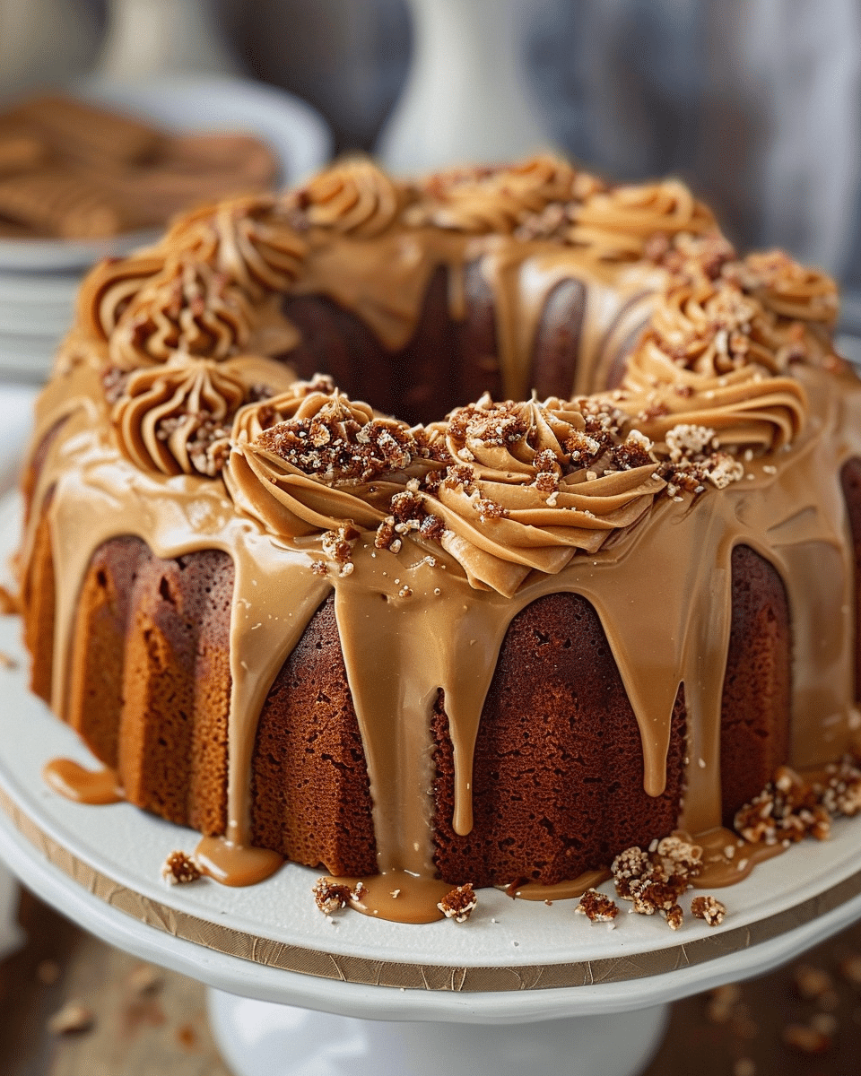 Brown Sugar Caramel Pound Cake with Caramel Frosting