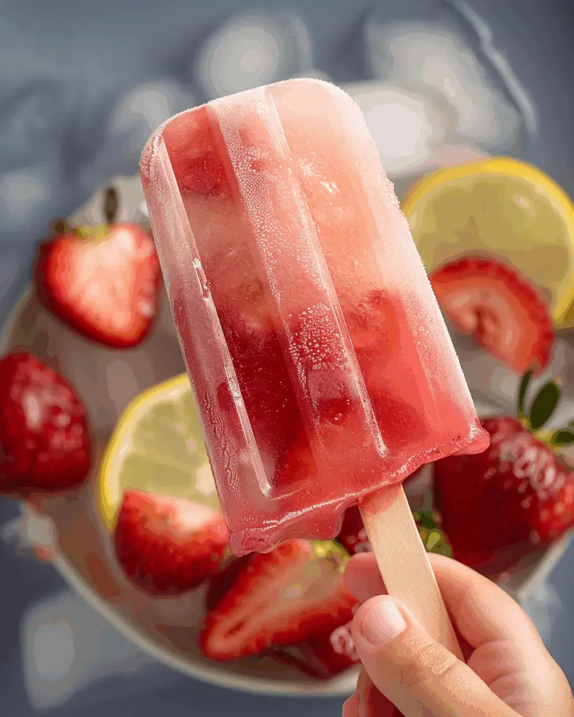 Best Strawberry Lemonade Popsicles