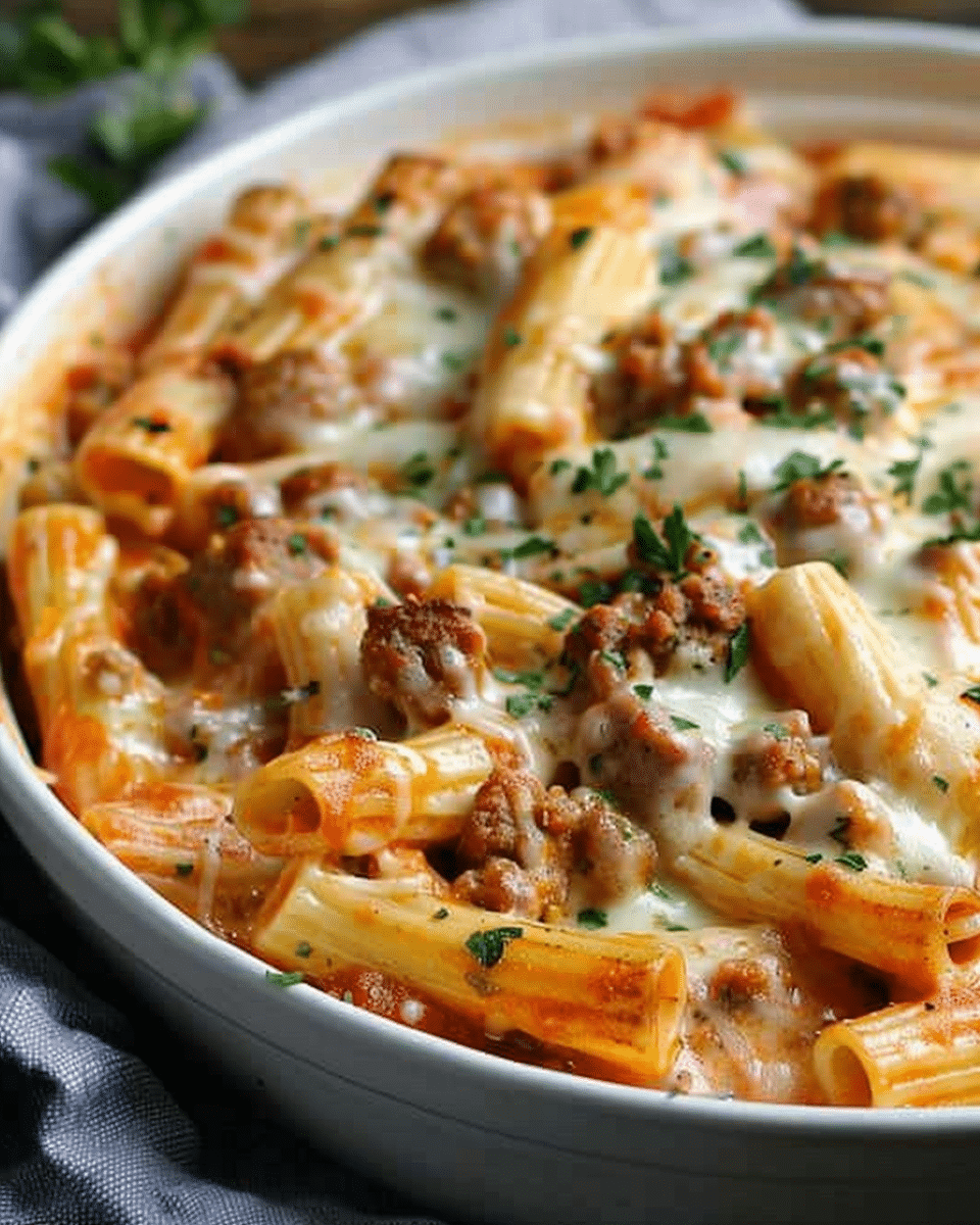 Creamy Italian Sausage Rigatoni