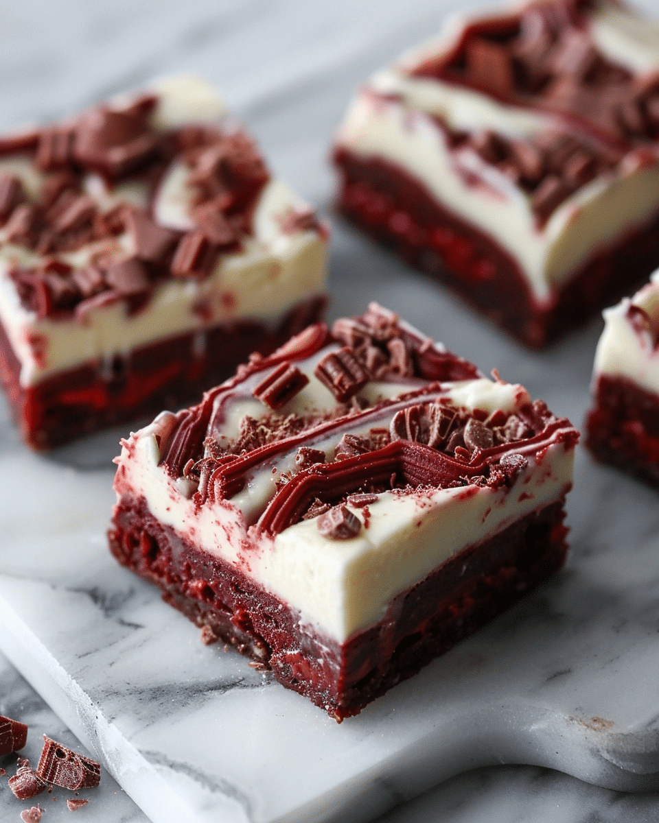 Red Velvet Cheesecake Brownies