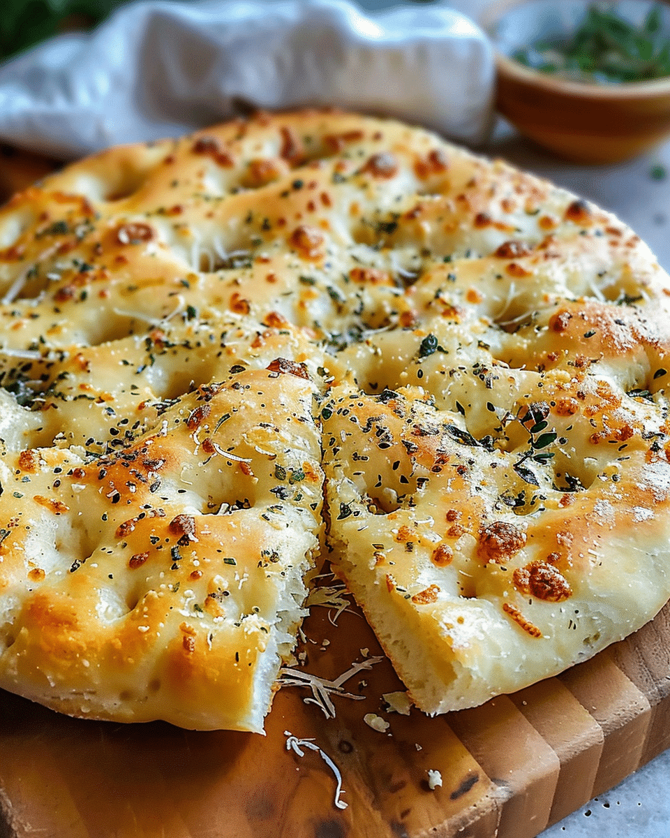 Garlic Parmesan Focaccia Bread