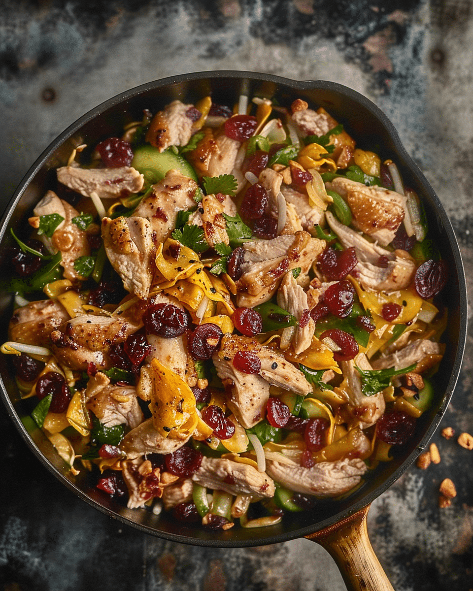 Asian Chicken Cranberry Salad