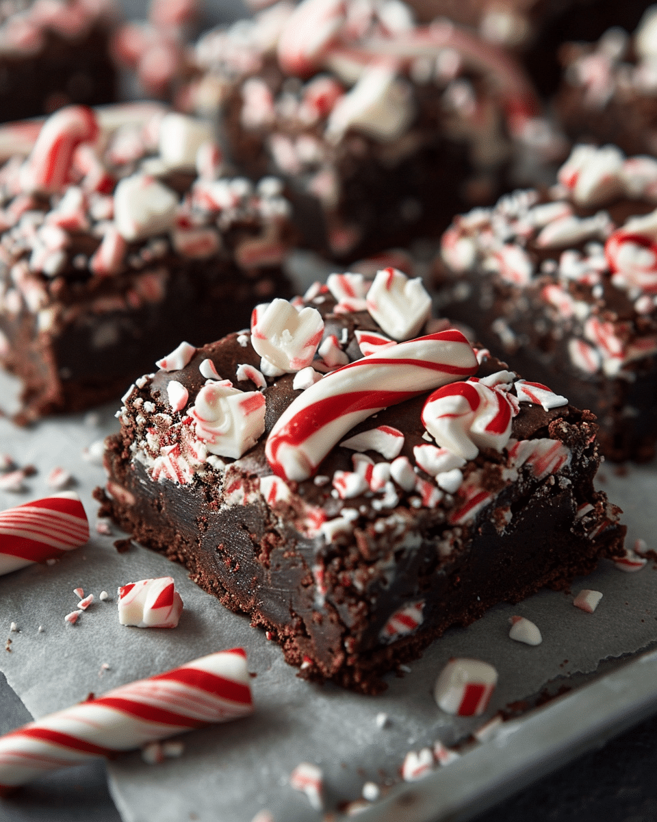 Candy Cane Brownies