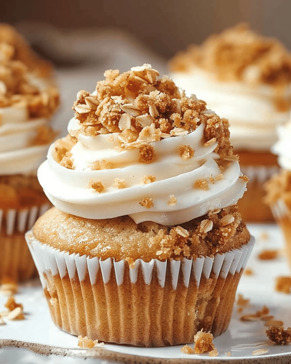Apple Crisp Cupcakes