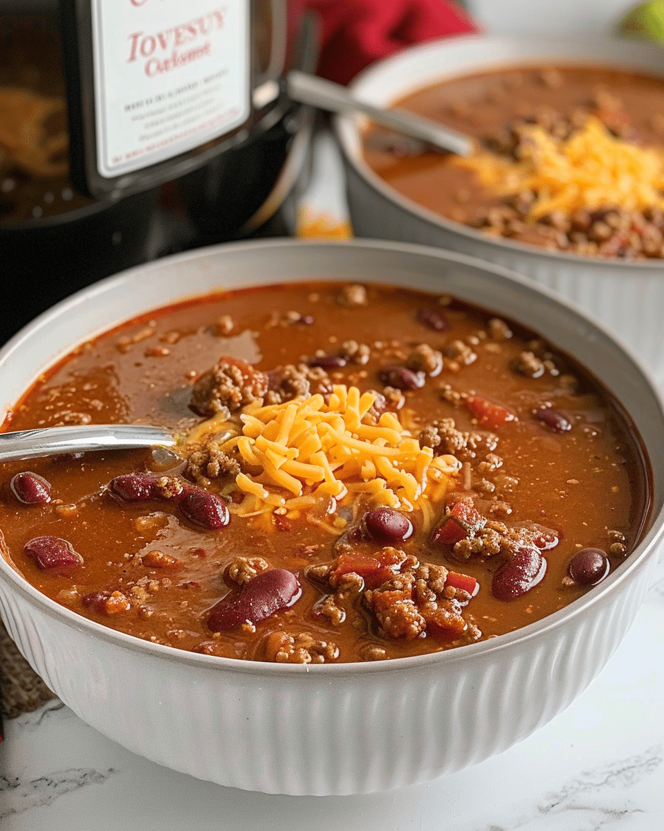 Tasty Crockpot Cowboy Chili