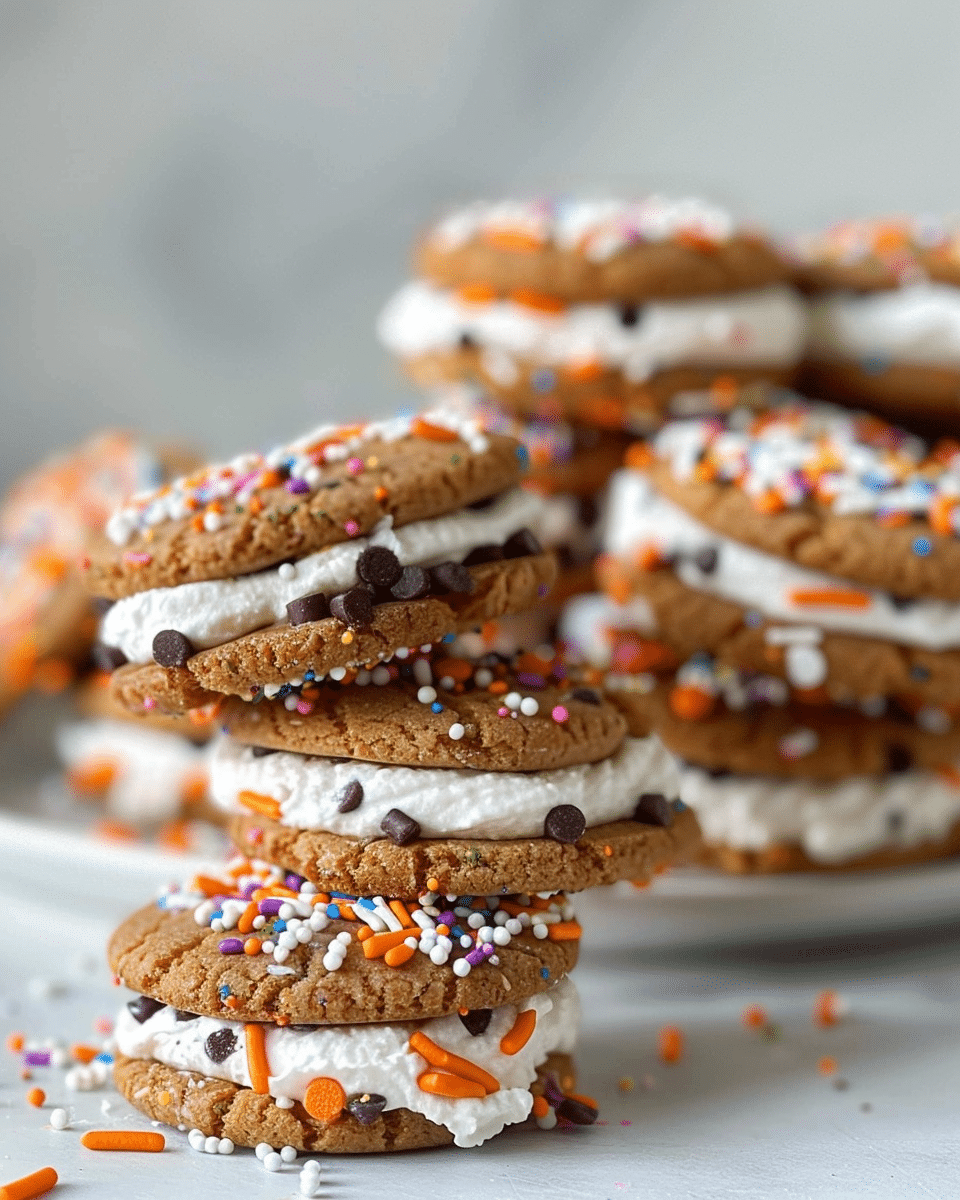 Sprinkle Cookie Sandwiches