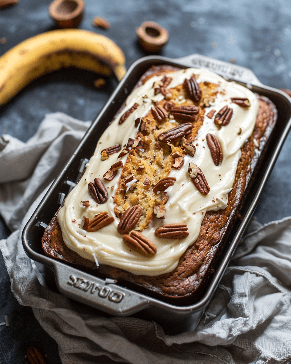 Hummingbird Bread with Heavenly Cinnamon Cream Cheese Frosting