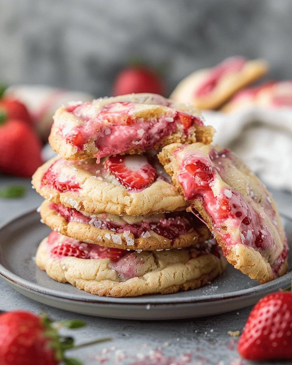 Best Strawberry Cheesecake Cookies Recipe