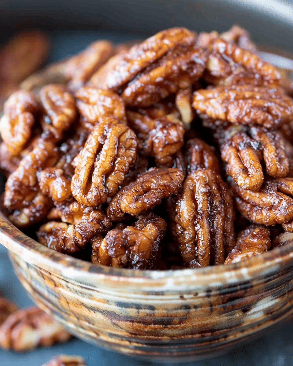 Slow Cooker Candied Cinnamon Pecans