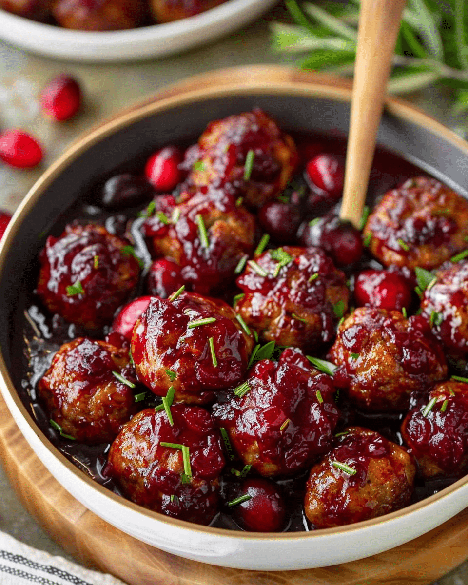 Quick Cranberry Meatballs