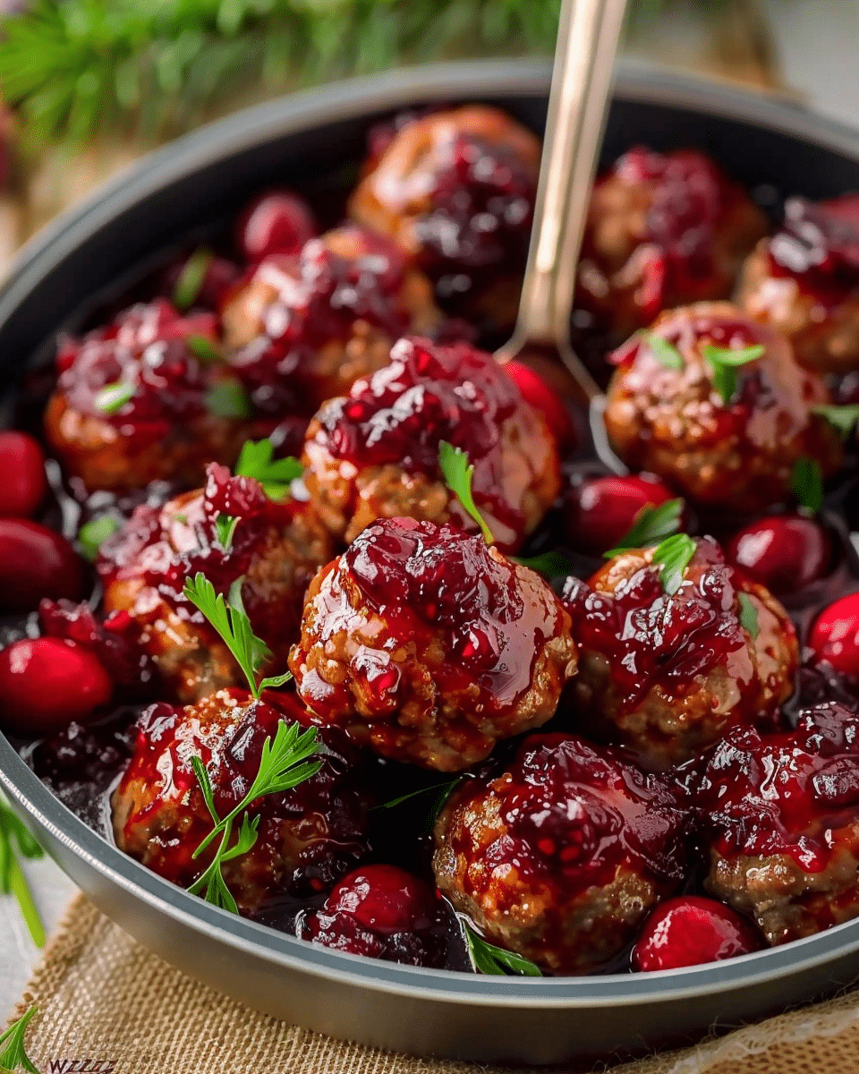 Quick Cranberry Meatballs