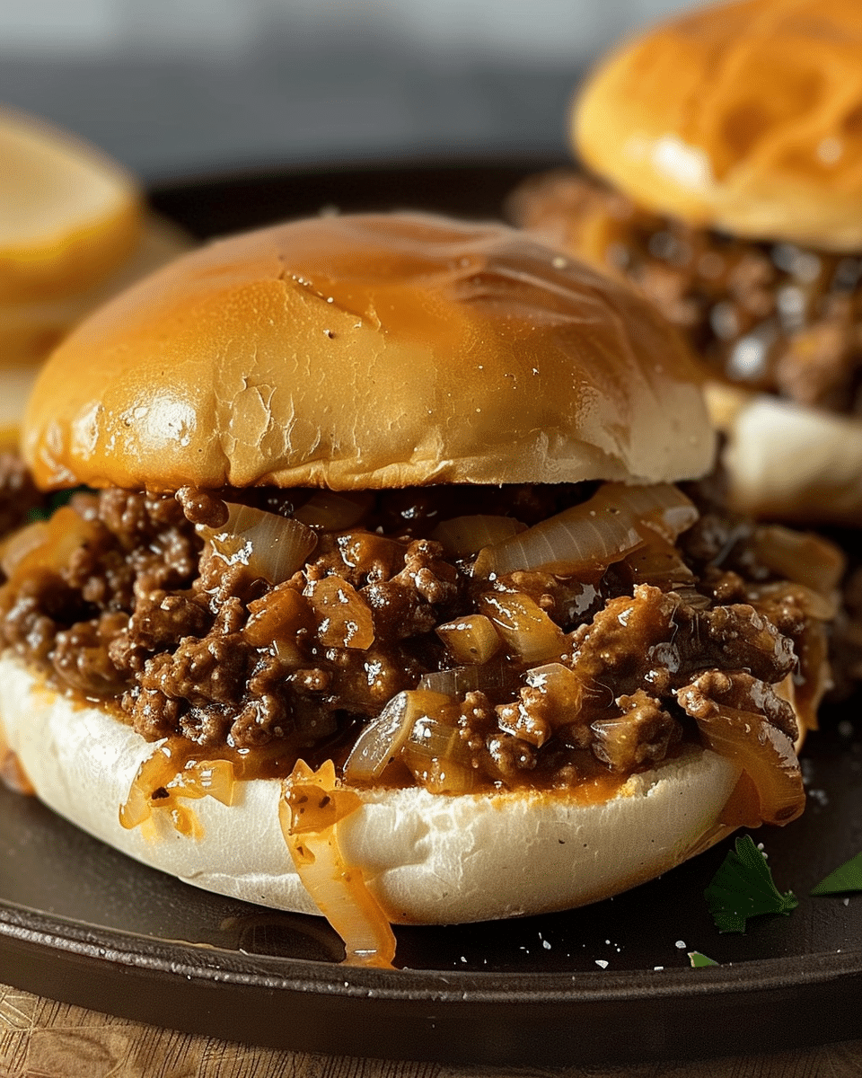 Incredible French Onion Beef Sloppy Joes