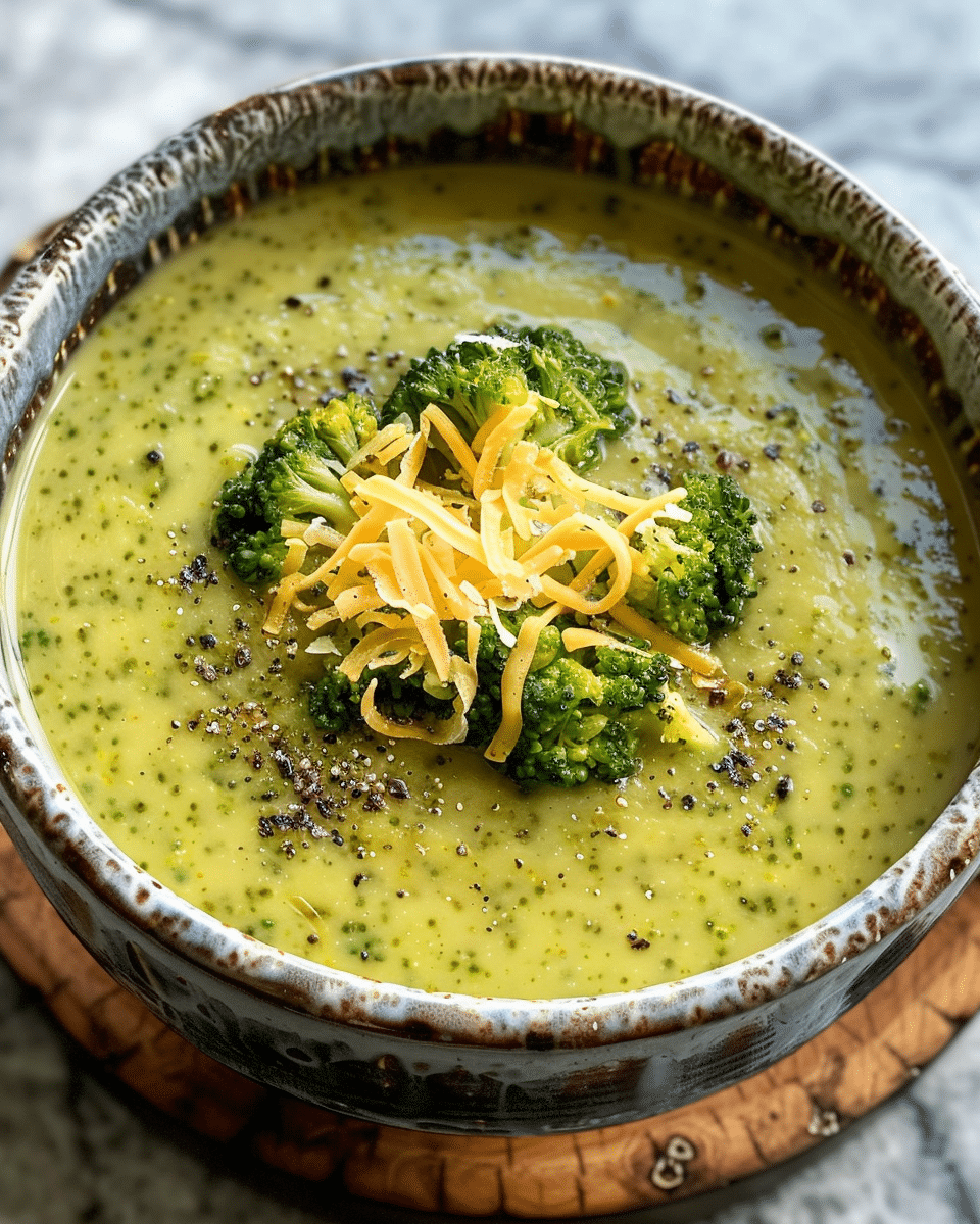Keto Creamy Broccoli Cheddar Soup