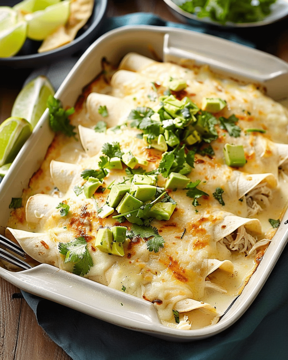 White Chicken Enchiladas