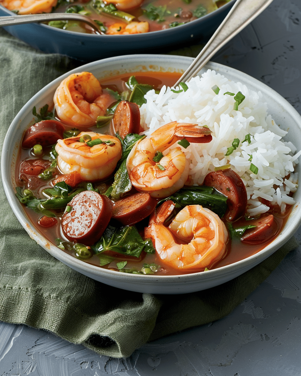 Creole-Style Shrimp and Sausage Gumbo
