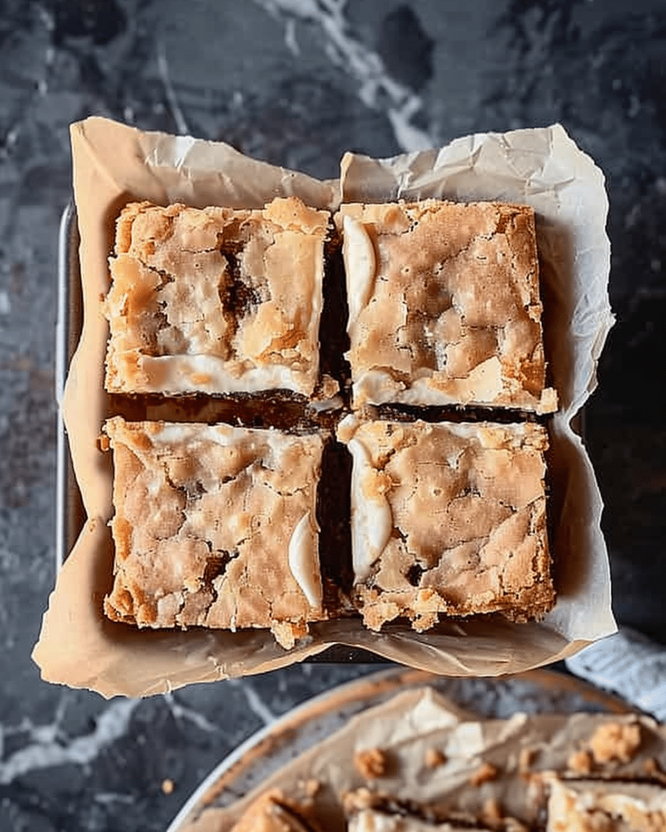 Keto Cream Cheese Sticky Cake Bars