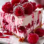 Raspberry Ice Cream Cheesecake