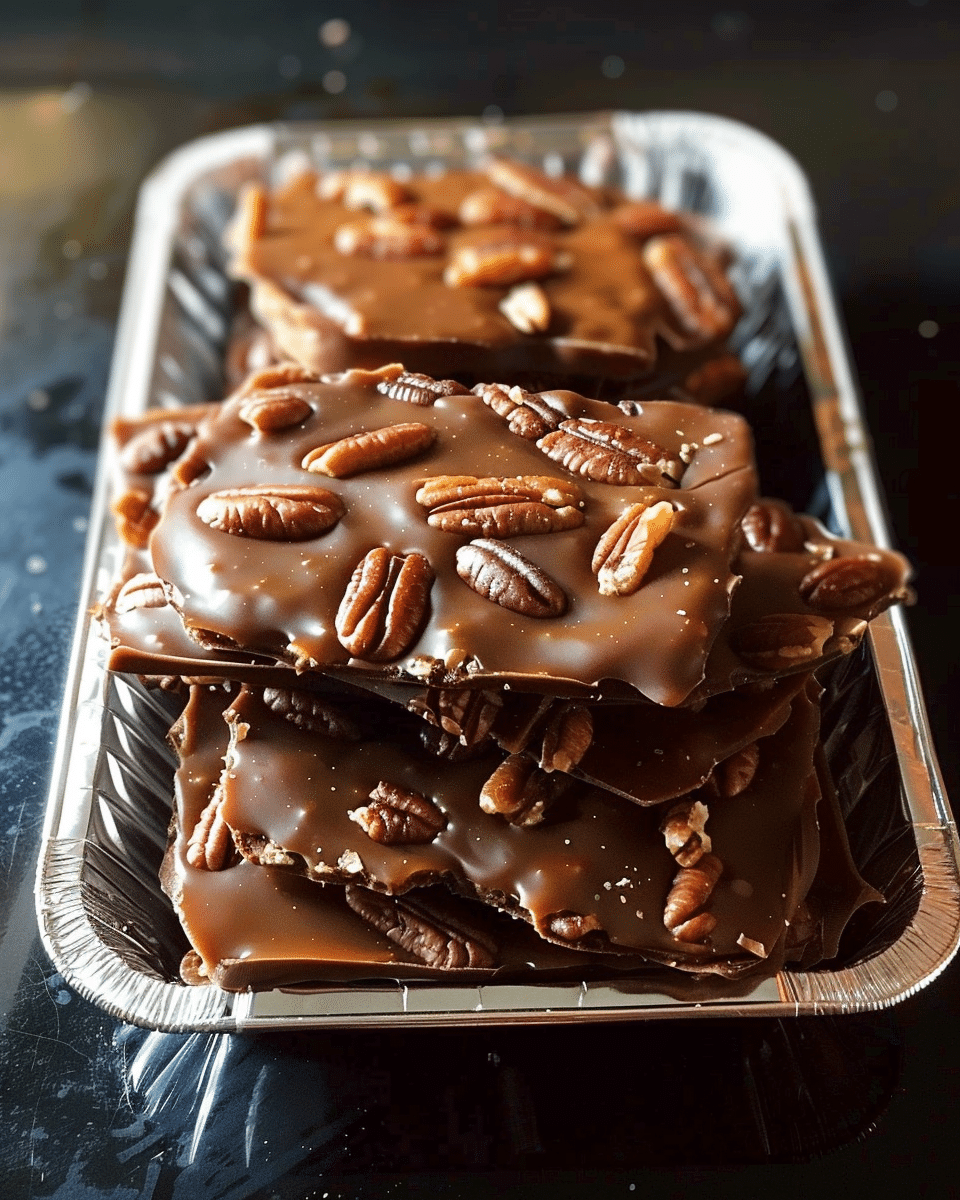 Turtle Candy with Pecans and Caramel
