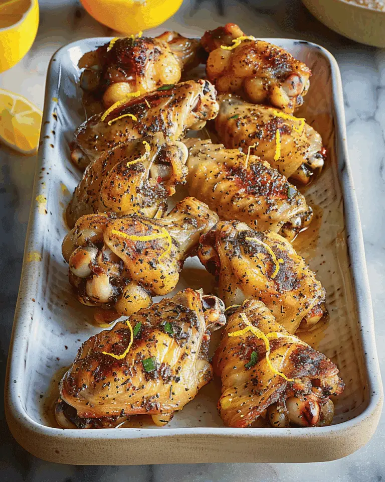 Baked Lemon Pepper Wings