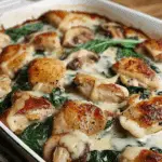Keto Chicken Spinach & Mushroom