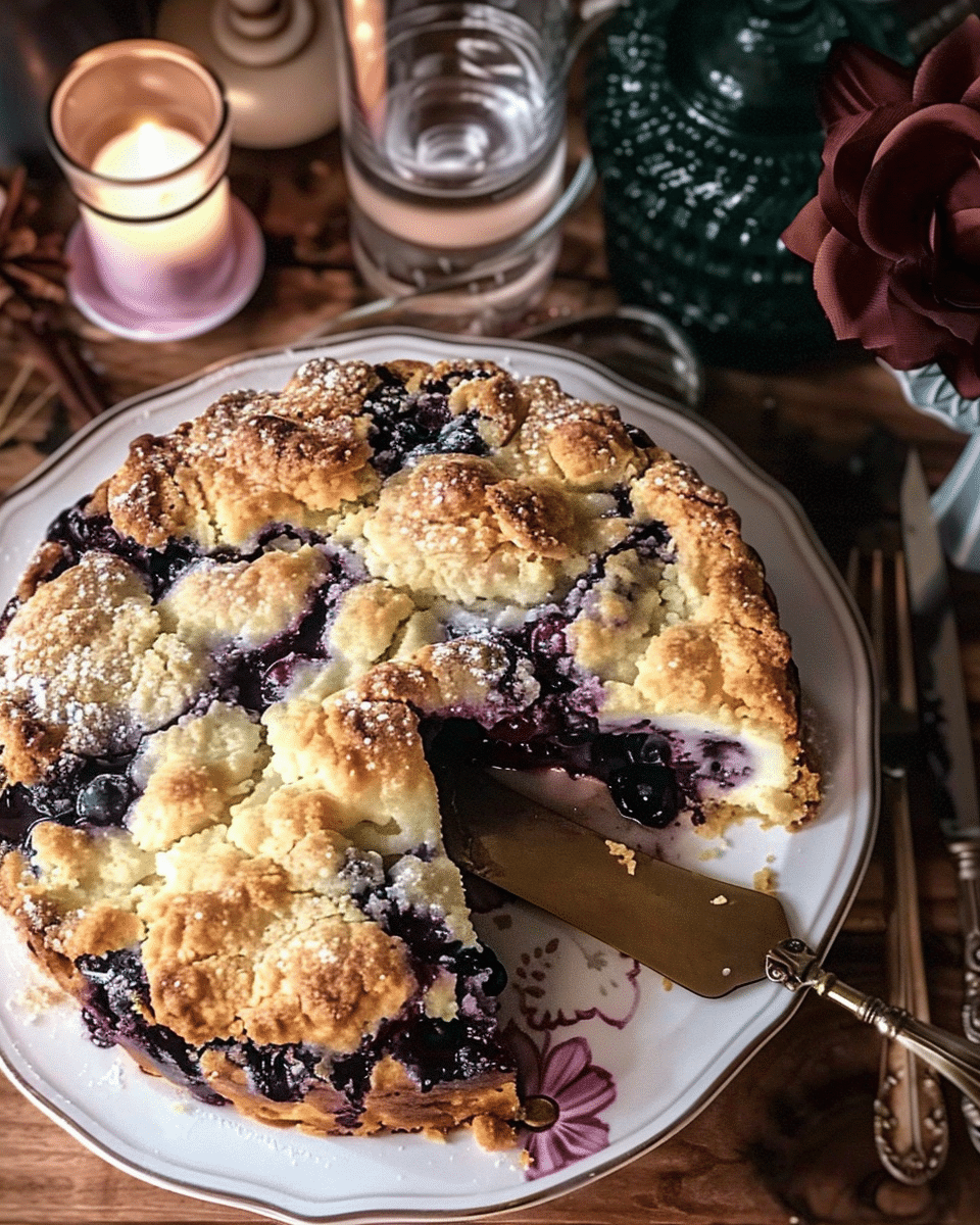 Keto Blueberry Cream Cheese Cobbler